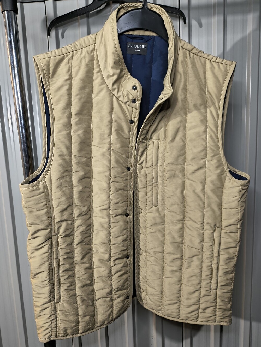 GOODLIFE Men's Tan Quilted Vest
